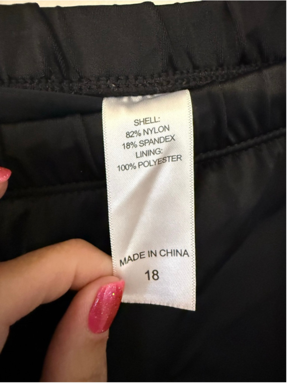Women’s Black Swim Skirt Bottom Size 18 Plus Size Skort Built In Briefs - Picture 3 of 4